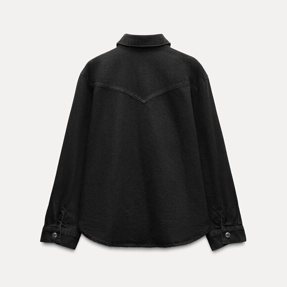 ZARA STUDDED FRINGED DENIM JACKET Z1975 - Picture 9 of 9